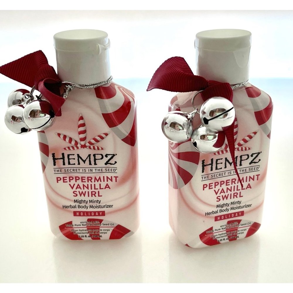 Peppermint Vanilla Swirl Hempz Lotion - 2.25 fl oz Mini Travel Bottles - stockin